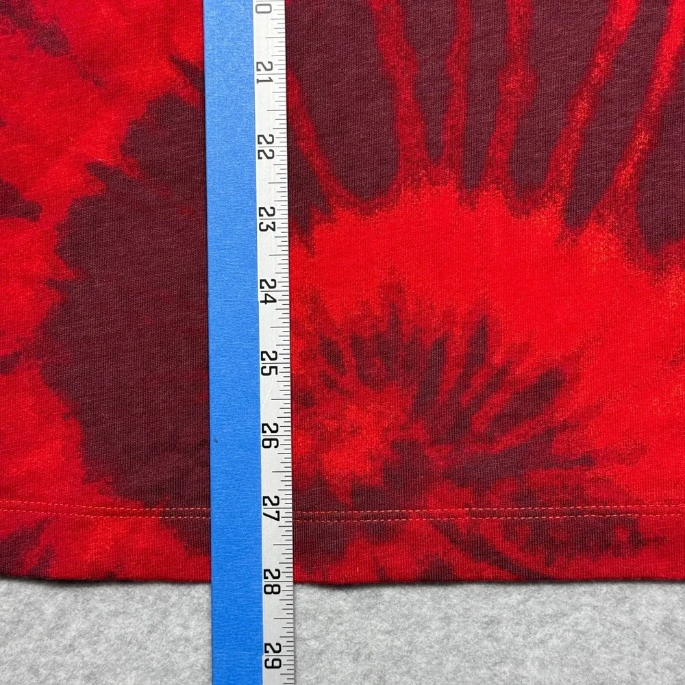 Nike Sportswear Shirt Mens Small Red Tie‎ Dye Skull Skeleton Basketball DR9763 - Picture 10 of 10